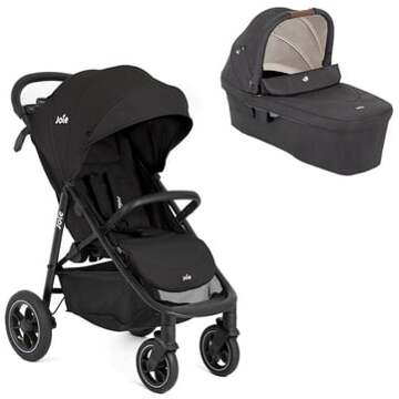 Joie Litetrax Pro Air Shale kinderwagen inclusief Ramble XL Shale reiswieg Grijs