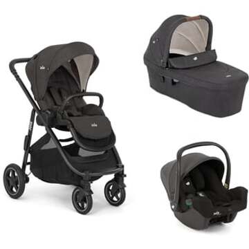 Joie Versatrax Shale kinderwagen inclusief Ramble XL Shale reiswieg en i-Snug 2 Shale baby-autozitje Zwart