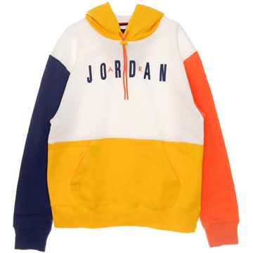 Jordan Air Graphic Hoodie in Wit/Goud Jordan , Multicolor , Heren - XL