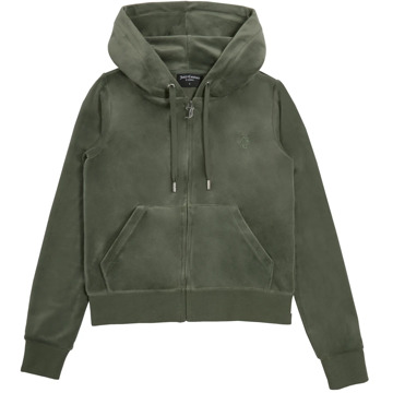 Juicy Couture Klassieke Robertson Hoodie in Thyme Juicy Couture , Green , Dames - M,S