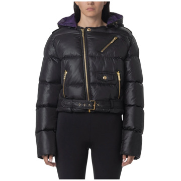 Just Cavalli Korte Bomberjas met Unieke Zakindeling Just Cavalli , Black , Dames - M,S