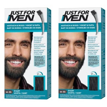 Just For Men Haarverf Just For Men Moustache & Beard M-55 Real Black 2 x 55 g