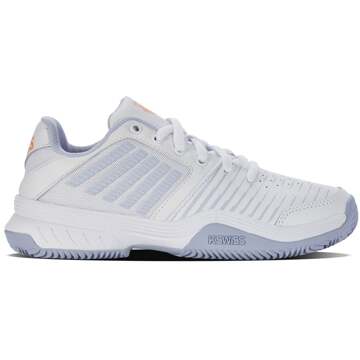 K-Swiss Court Express CLAY Tennisschoenen Dames-Wit,Mauve - 37.5