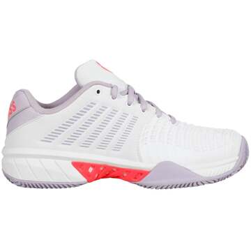K-Swiss Express Light 3 Tennisschoenen Dames-Wit,Mauve - 39