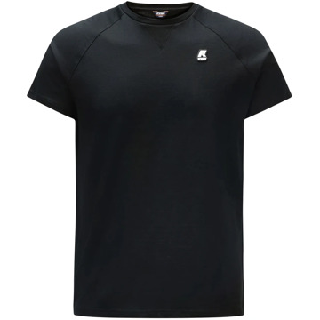 K-WAY Stijlvol Zwart T-Shirt voor Mannen K-Way , Black , Heren - 2Xl,L,M,S