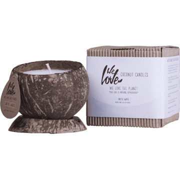 Kaars Arctic White 9 Cm Sojawax Bruin/wit