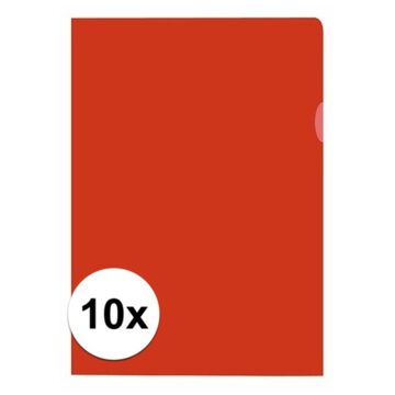 Kangaro 10x Tekeningen opbergmap A4 rood - Opbergmap