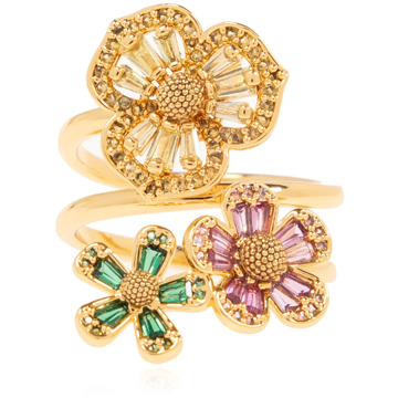 Kate Spade Fleurette collectie ring Kate Spade , Yellow , Dames - ONE Size,46 Mm,52 MM