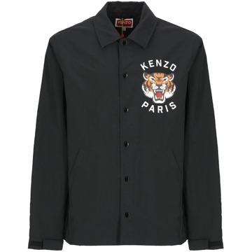 Kenzo Casual Shirts Kenzo , Black , Heren - L,M,S
