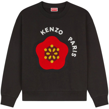 Kenzo Geborduurde Zwarte Sweater Kenzo , Black , Dames - L,M,S,Xs