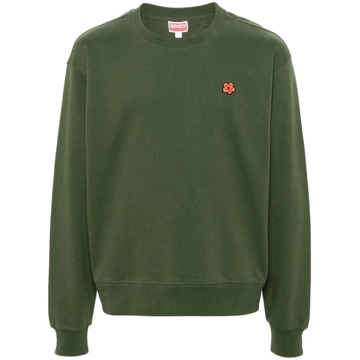 Kenzo Groene Bloem Geborduurde Trui Kenzo , Green , Heren - Xl,L,M