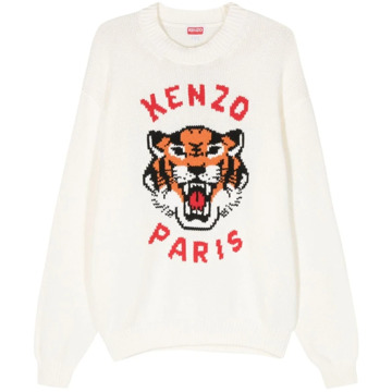 Kenzo Round-neck Knitwear Kenzo , White , Dames - L,M,S,Xs