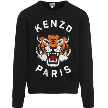 Kenzo Zwarte Sweatshirt Aw24 voor mannen Kenzo , Black , Heren - M,S