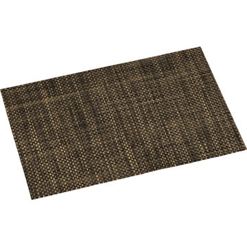 Kesper tafel placemats/onderleggers - messing bruin - 29 x 43 cm - kunststof geweven