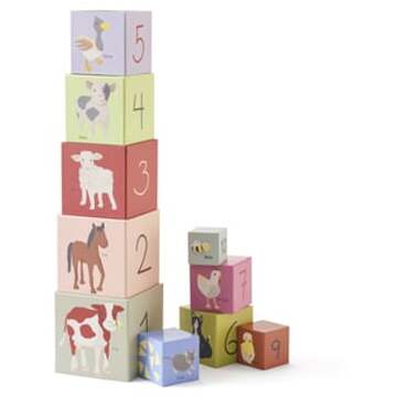 Kids Concept Kids Concept® Kubus papier 1-10 AIDEN Kleurrijk