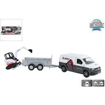 Kids Globe VW Transporter 27cm wit