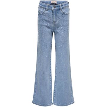KIDS ONLY Juicy Wide Rhinestone Jeans Meisjes blauw - 164