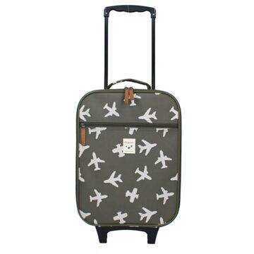 Kidzroom Sevilla Current Legend Trolley Suitcase army Zachte koffer Groen - H 42 x B 32 x D 11