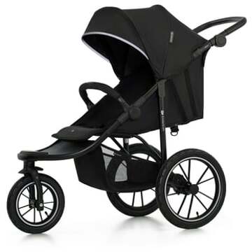 Kinderkraft HELSI kinderwagen black Zwart