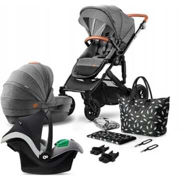 Kinderkraft Kinderwagen PRIME 2 - 3in1 Shadow Grey Grijs