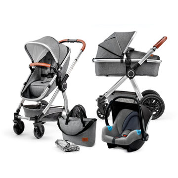 Kinderkraft Veo 3 in 1 Kinderwagen - Inclusief Autostoel - Grey