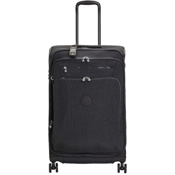 Kipling New Youri Spin M black noir Zachte koffer Zwart - H 68 x B 42 x D 30