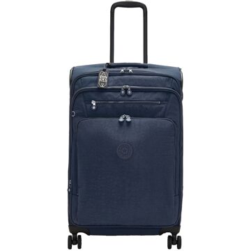 Kipling New Youri Spin M blue bleu 2 Zachte koffer Blauw - H 68 x B 42 x D 30