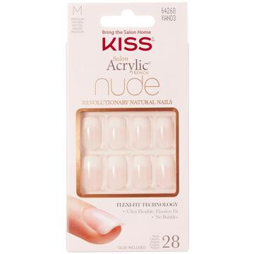 Kiss Salon Acryl Nude Nagels (Diverse Tinten) - Tint:#f7e7da||Cashmere