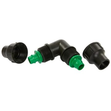 knie, 2x klem, 16 mm, set à 2 stuks