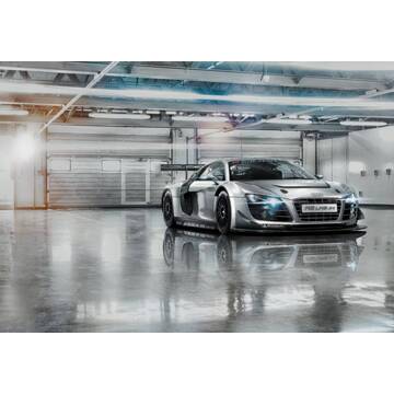 Komar Fotobehang - Audi R8 Le Mans 368x254cm - Papierbehang Multikleur