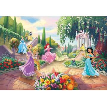 Komar Fotobehang - Disney Princess Park 368x254cm - Papierbehang Multikleur