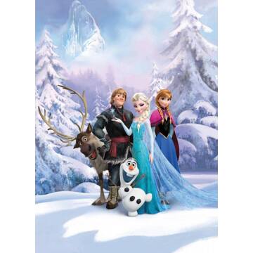 Komar Fotobehang Frozen Winterland 184x254 cm blauw