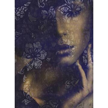 Komar Fotobehang - Lace 184x248cm - Vliesbehang Multikleur