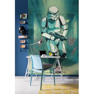 Komar Fotobehang - Mandalorian Stormtrooper Print 200x280cm - Vliesbehang Multikleur