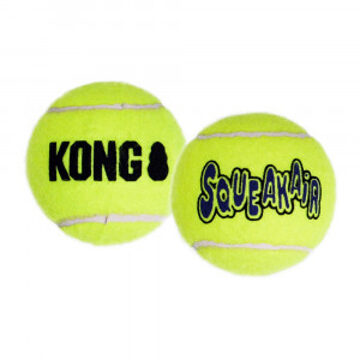 Kong Air Squeaker Tennisbal - Hondenspeelgoed - Ø6 cm