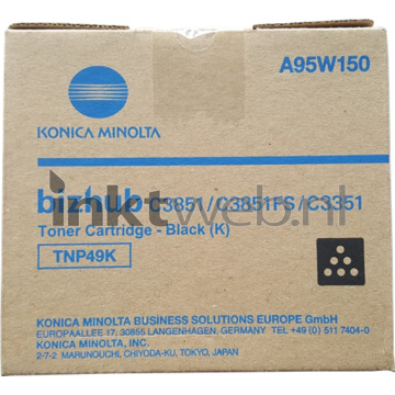 Konica Minolta TNP-49K (A95W150) toner cartridge zwart (origineel)