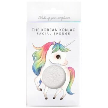 Konjac Facial Sponge Puff Mythical Unicorn Prancing Original