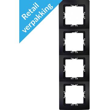 Kopp Afdekraam - Paris - 4-voudig - Mat Zwart