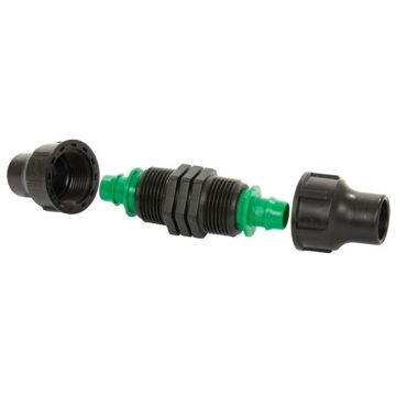 koppeling, 2x klem, 16 mm, set à 2 stuks