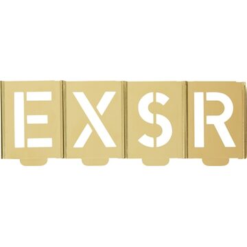 Kukko Schrijfsjablonen-set | letters A-Z | letterhoogte 100 mm | speciaal plaatstaal | 1 stuk - 327-100-B 327-100-B