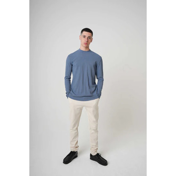 KULTIVATE LS DWAYNE  Pullover ChinaBlue   L Blauw