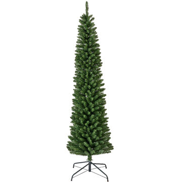 Kunstkerstboom Pencil pine h210 cm dia 65 cm extra smal groen