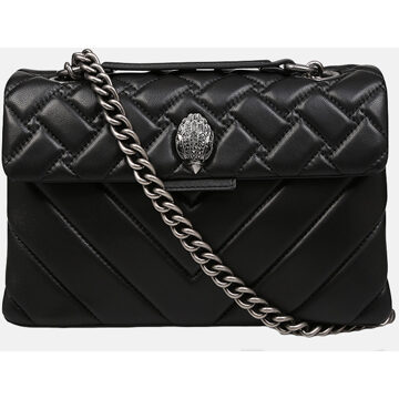 Kurt Geiger Kensington schoudertas van quilted leer Zwart - 1 maat