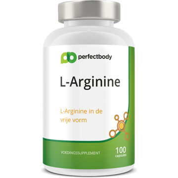 L-arginine Capsules - 100 Capsules - PerfectBody.nl
