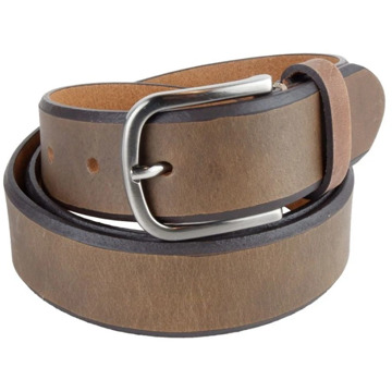 La Martina Elegante Donkerbruine Unisex Leren Riem La Martina , Brown , Heren - 95 CM