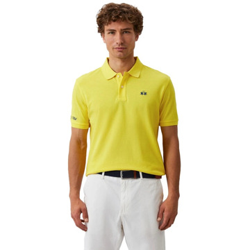 La Martina Geel Katoenen Poloshirt La Martina , Yellow , Heren - 2Xl,Xl