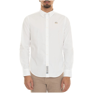 La Martina Overhemd met lange mouwen en knopen La Martina , White , Heren - 2Xl,Xl,L,M,S,3Xl