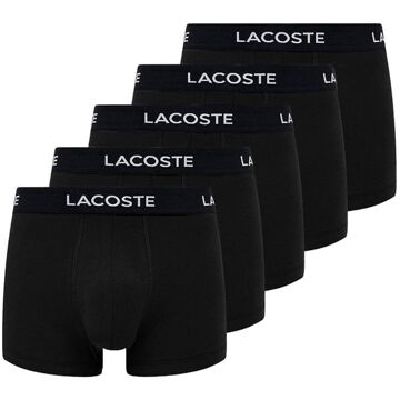 Lacoste Casual Short Boxershorts Heren (5-pack) zwart - wit