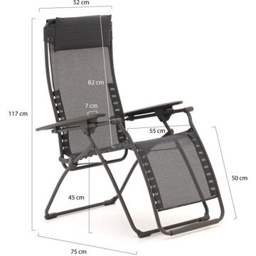 Lafuma Futura Clippe relaxstoel - Laagste prijsgarantie! Grijs