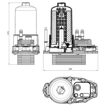 Land Rover Oliekoeler, motorolie 31831